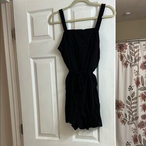 Black Sleeveless Romper